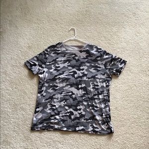 Banana Republic Gray Camo Tee